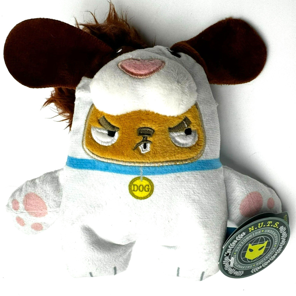 BARK BOX | NEW‎ Spot the Imposter Medium Plush Dog Toy Tube Squeaker Crinkle